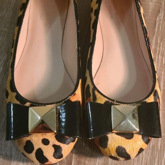 Kate Spade Tula Ballerina Leopard Print Flats - Picture 2 of 10